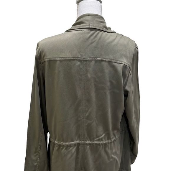 SOFT SURROUNDINGS Chelsea jacket olive green medium cardigan - Picture 7 of 8